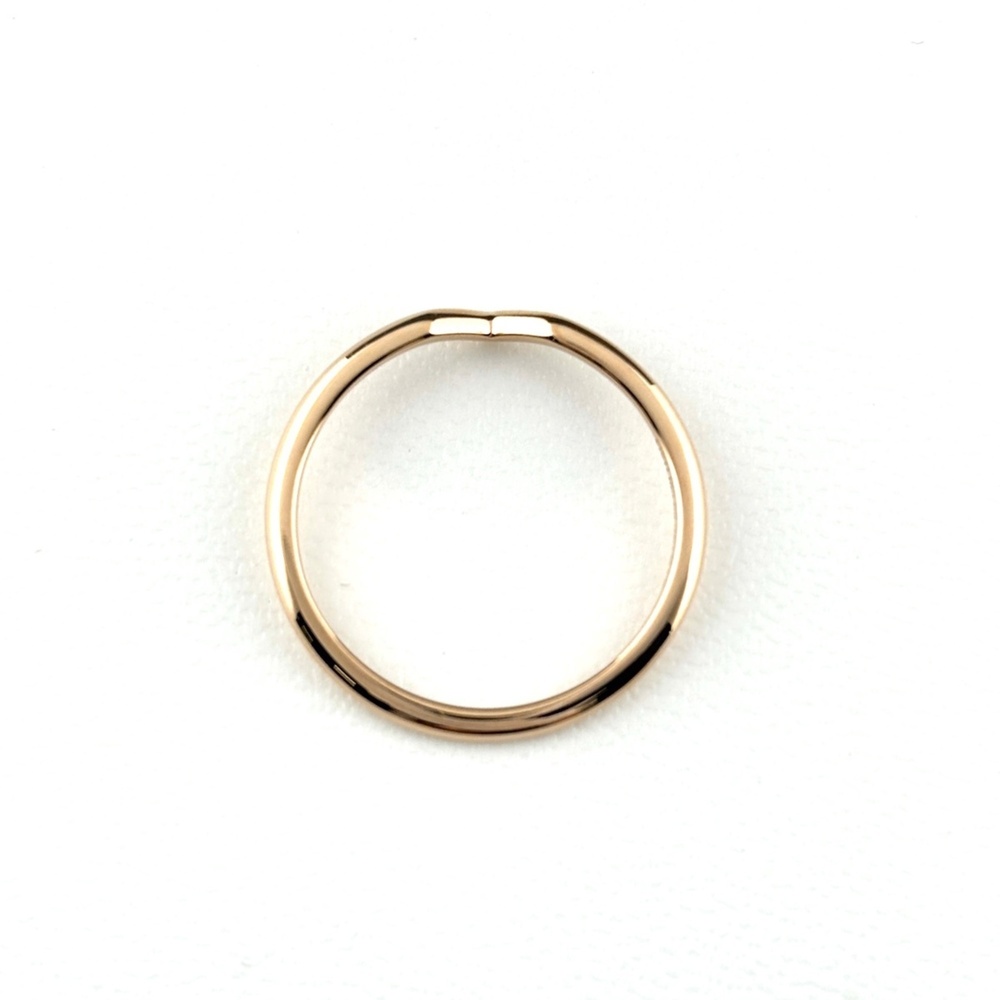 Tiffany & Co. V-Band Ring, Pink Gold (Pg), 750, Women's Ring View 4